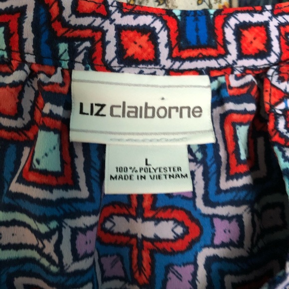 Liz Claiborne Large Unique Business Casual Blouse - Picture 7 of 7